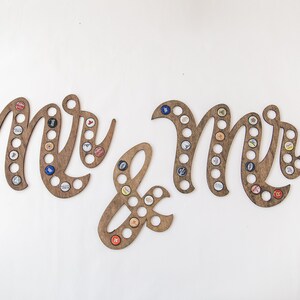 Mr. & Mrs. Bottle Cap Holder