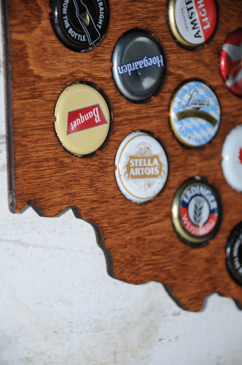 State of Ohio Bottle Cap Holder Etsy