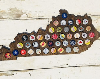 State of Kentucky Bottle Cap Holder