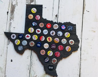 State of Texas Bottle Cap Holder