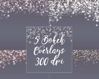 5 Bokeh Overlays, Photography Overlay, Colorful Bokeh, Pastel Bokeh, Bokeh Photography, Bokeh Overlay, Sparkly Bokeh, Bokeh Borders