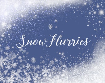 Snow Overlays, Snowflake overlays, Winter Overlays, Snow Flurry Overlay, Photography Overlay, Snow Photography, Christmas Overlays