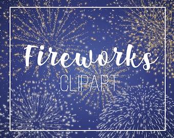 New Year's Fireworks Overlays, Fireworks Clipart, New Year's Fireworks Graphics, Fireworks Png Overlays