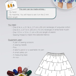 3. Pattern Skirt American Girl 18", in English, PDF Sewing Pattern and ...