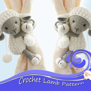 Lamb and Monkey Pattern Crochet Lamb Crochet Monkey image 6
