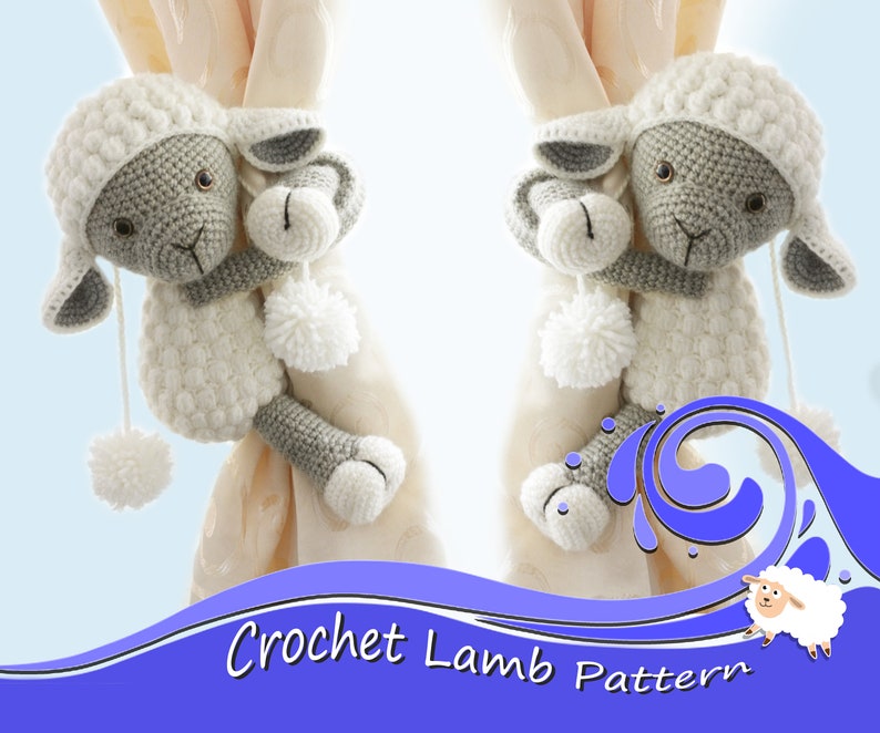 Lamb and Monkey Pattern Crochet Lamb Crochet Monkey image 6