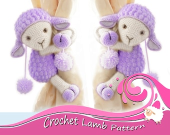 Sagol Lamb  Pattern -  Sheep - Amigurumi - Curtain Tieback - crochet sheep - crochet lamb