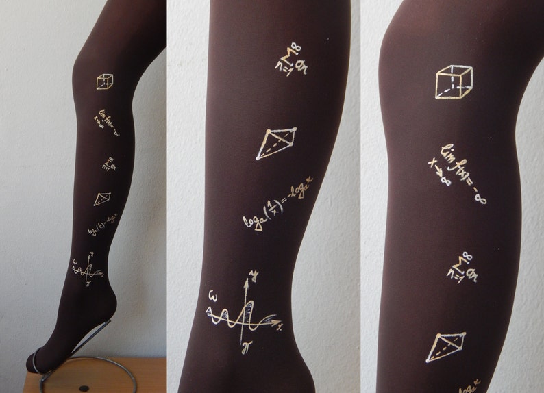 Mathematical Symbols Leggings, Mathematical Formulas Leggings
