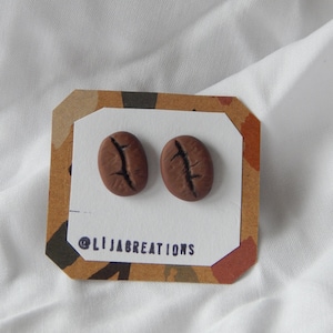 Coffee Bean Earrings, Coffee Lovers Jewelery, Coffee Lover Earrings, Coffee Jewelry, Stud Earrings