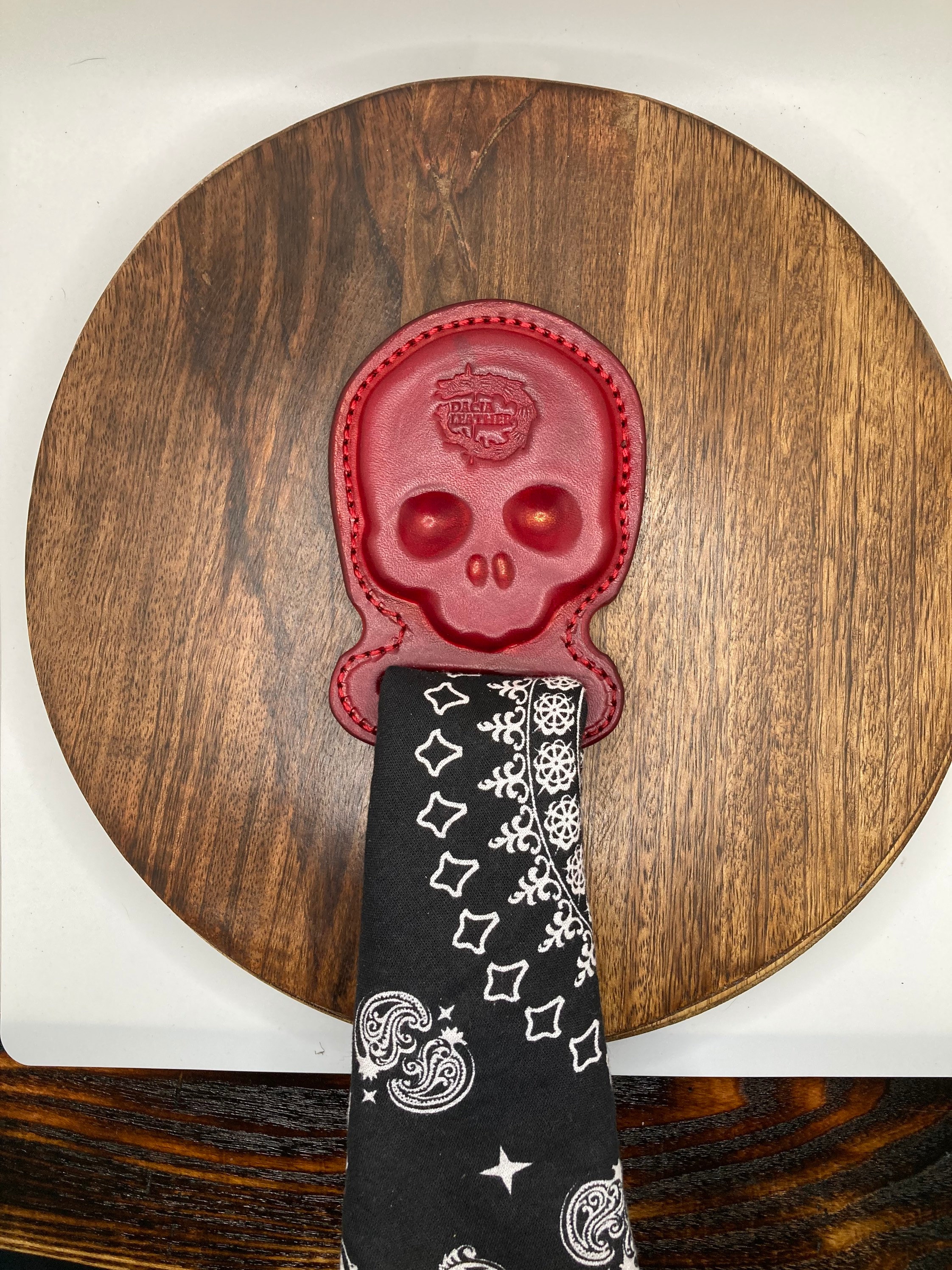 Skull Bandana Holder- Pocket Version - Etsy