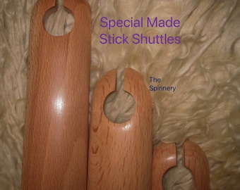 Beveled Lacquered Maple Stick or Belt Shuttles You Choose 6" 15" 18" & 20" Super Fast Shipping!