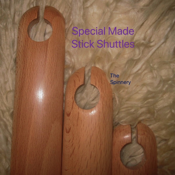 Beveled Lacquered Maple Stick or Belt Shuttles You Choose 6" 15" 18" & 20" Super Fast Shipping!