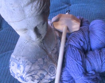 Louet Top Whorl Octagon Drop Spindle Plus Fiber for Spinning SUPER FAST SHIPPING!