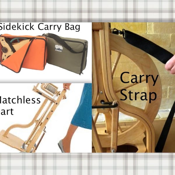 Schacht Spinning Wheel Cart, Carry Bag or Carry Strap In Stock SUPER FAST Shipping!