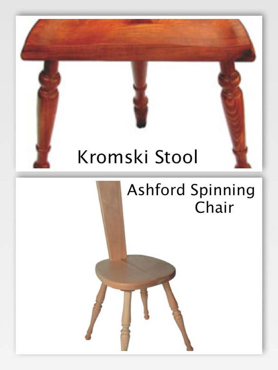Kromski Ashford Spinning Stool Chair You Choose Finish IN STOCK