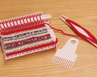 SALE! Complete Weaving Kit Single or Double Mini Loom With Tools SuperFast Shipping!