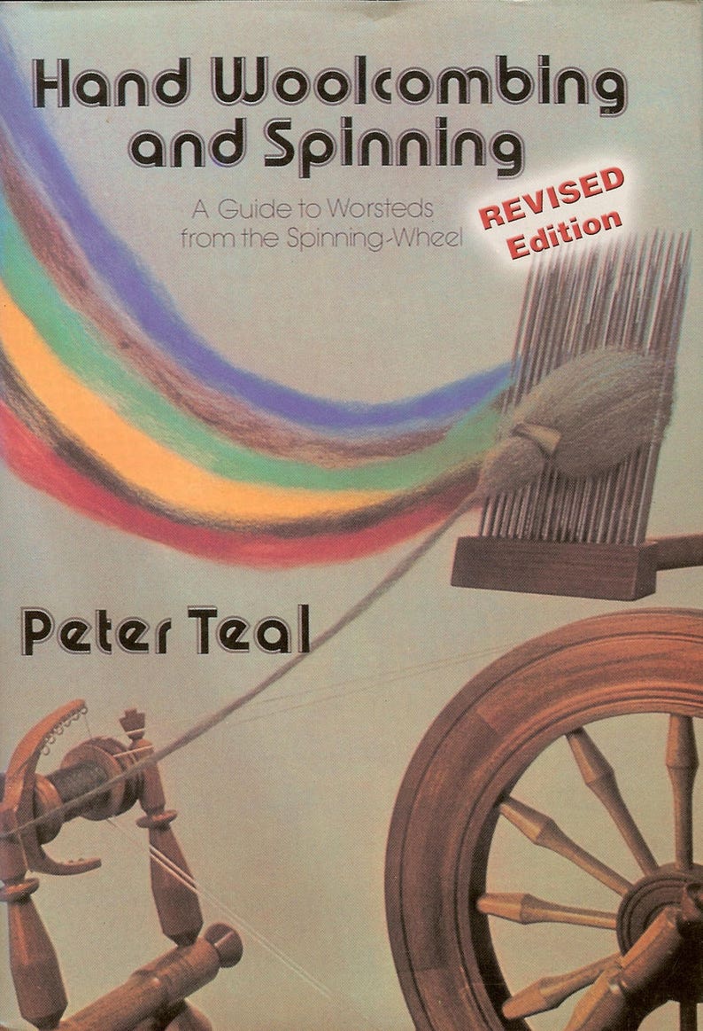 Wool Hand Combing & Spinning Book Peter Teal SUPER FAST Etsy