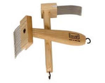 Handless Comb Viking Wool Hand Combs Single or Double Row Choose Hardwood Handcrafted ...