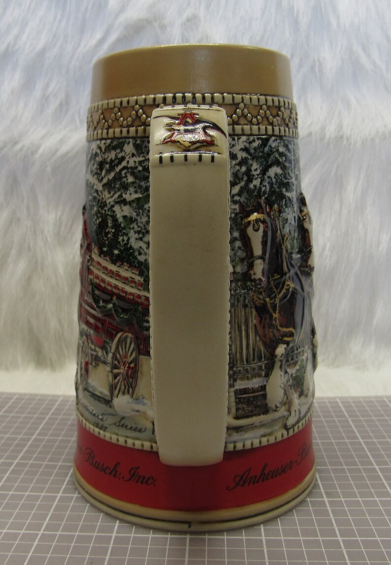 Budweiser Holiday Stein c Series Etsy