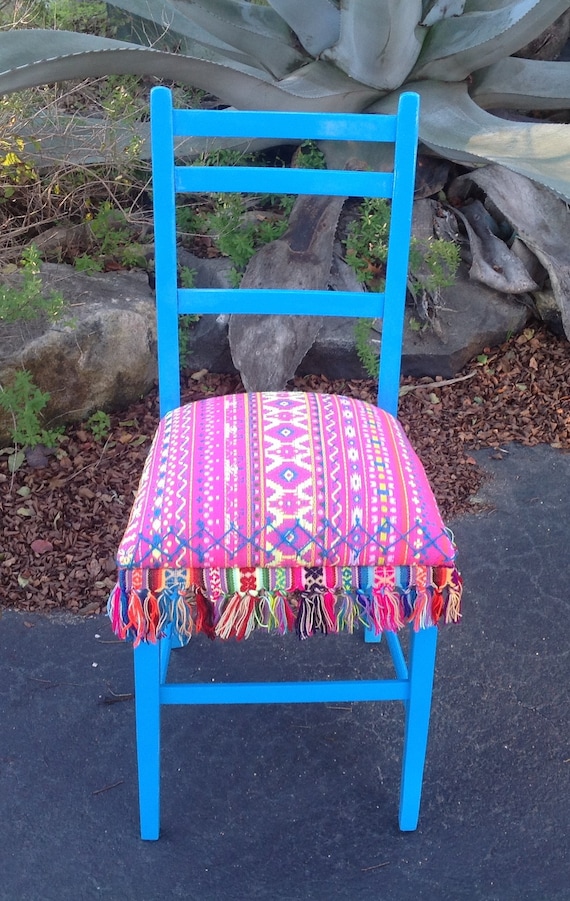 Accent Chair Desk Chair Serape Chair Pink Chair Fiesta Etsy
