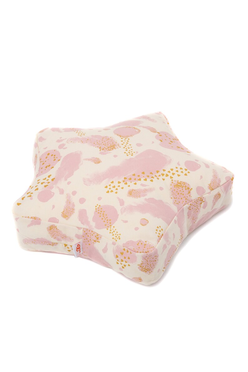 Perfect Christmas gift! Gold Hearts Star Pouf Beanbag Pouf Kids Sitting