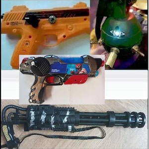Gunstruments - Circuit Bent Mini Machine Gun / Toy Guns / Hand grenade