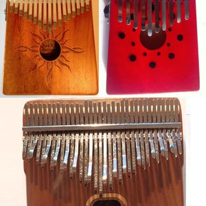 Electric Kalimba/Mbira - 10,17 or 34 note Thumb piano