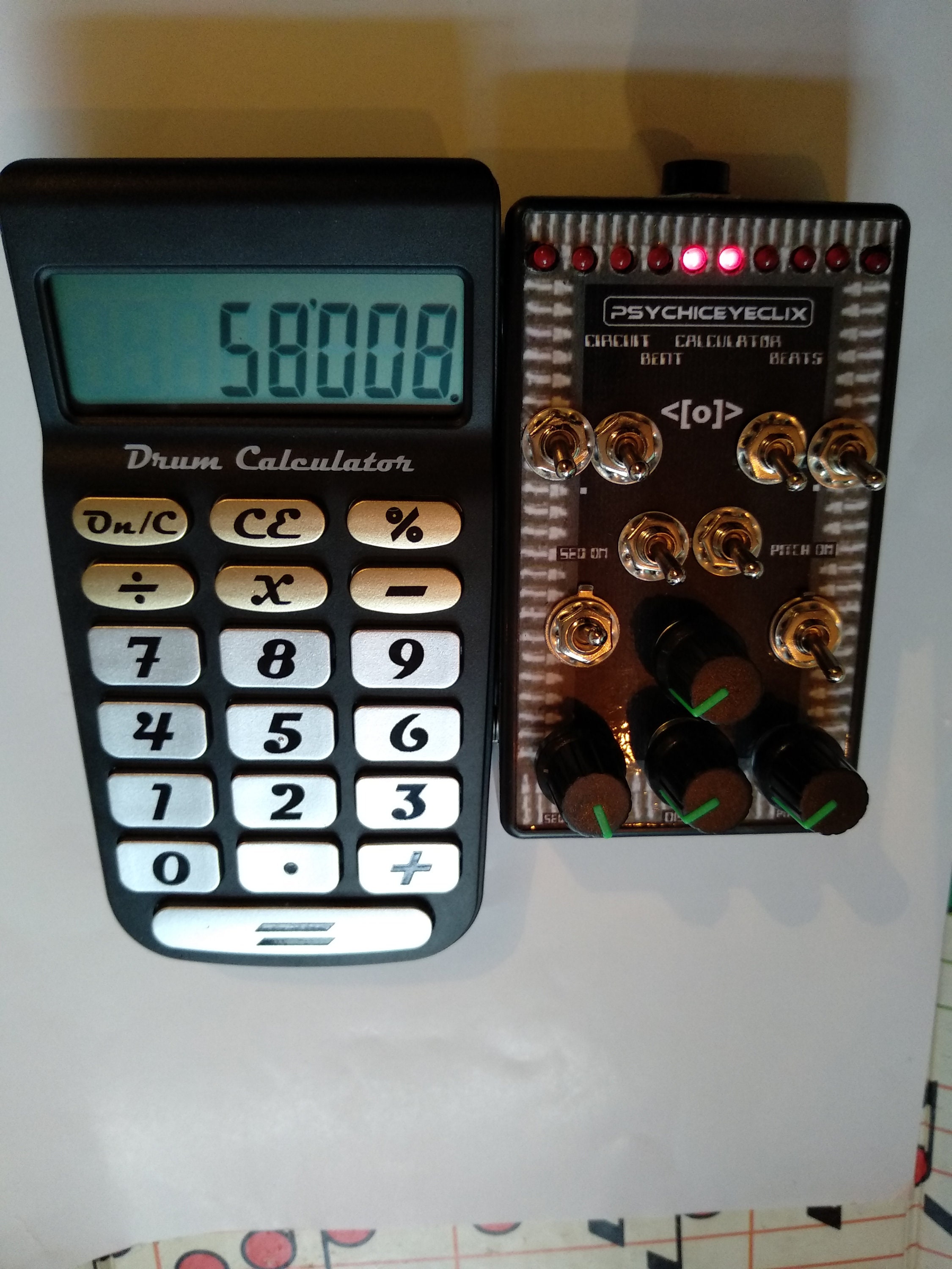 Circuit Bent Drum Calculator With Sequencer Etsy Canada