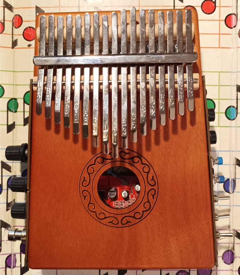 Circuit Bent Delay Electric Kalimba 10 or 17 note Thumb piano image 8