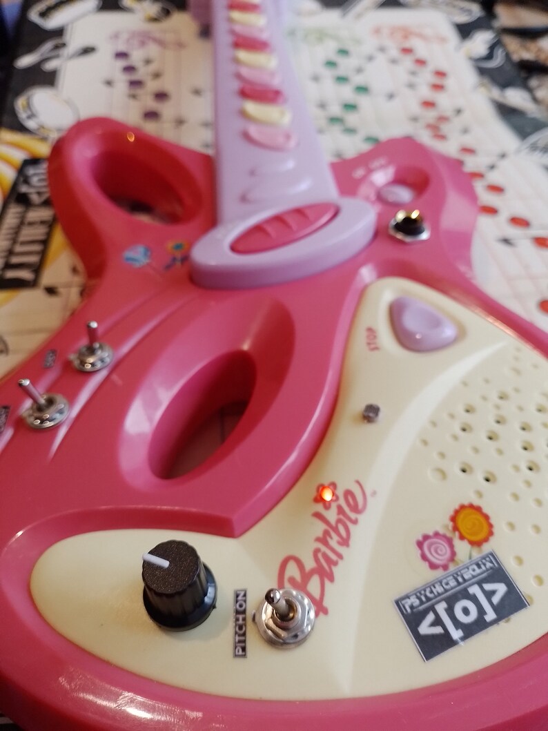 Circuit Bent Toy Keyboard / Barbie Toy Guitar Etsy UK