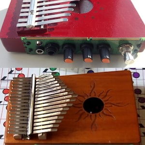 Circuit Bent Delay Electric Kalimba 10 or 17 note Thumb piano image 1