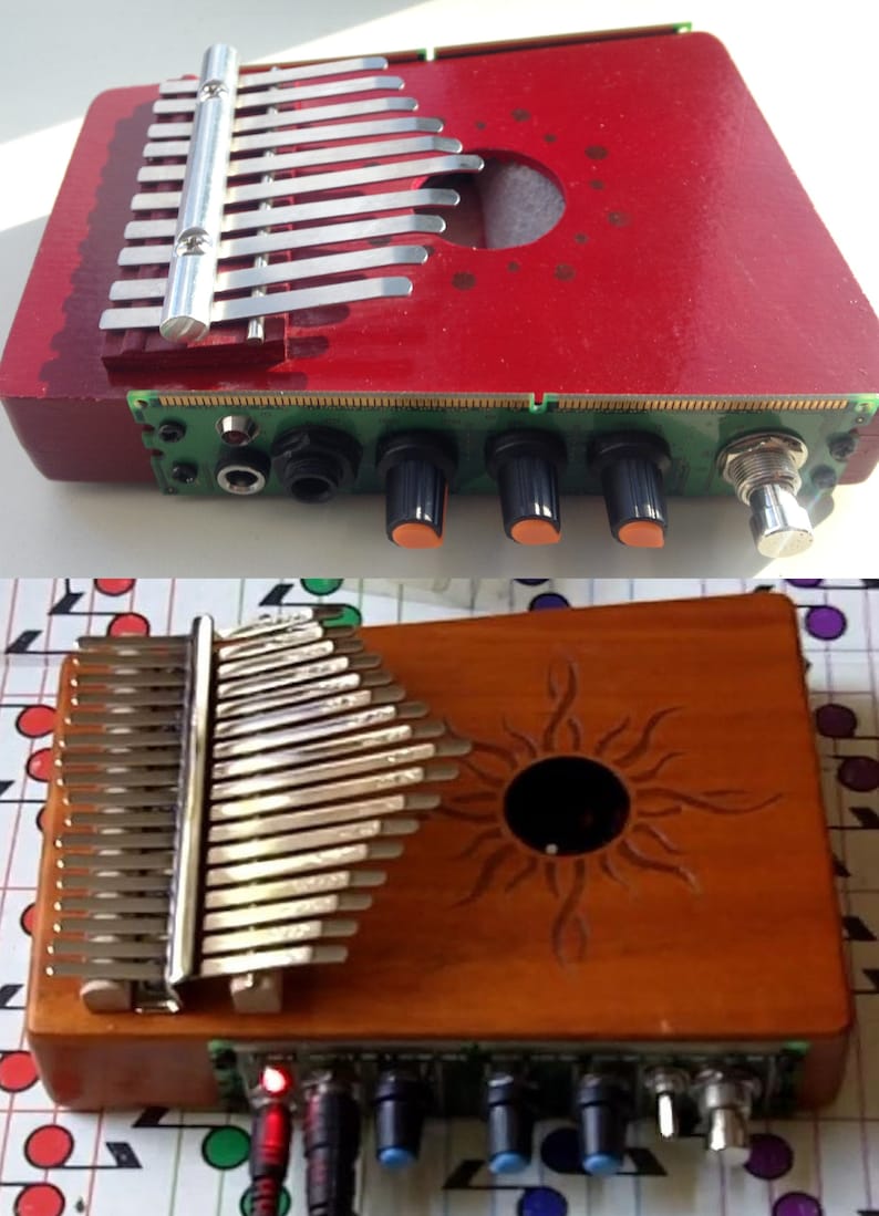 Circuit Bent Delay Electric Kalimba 10 or 17 note Thumb piano image 1