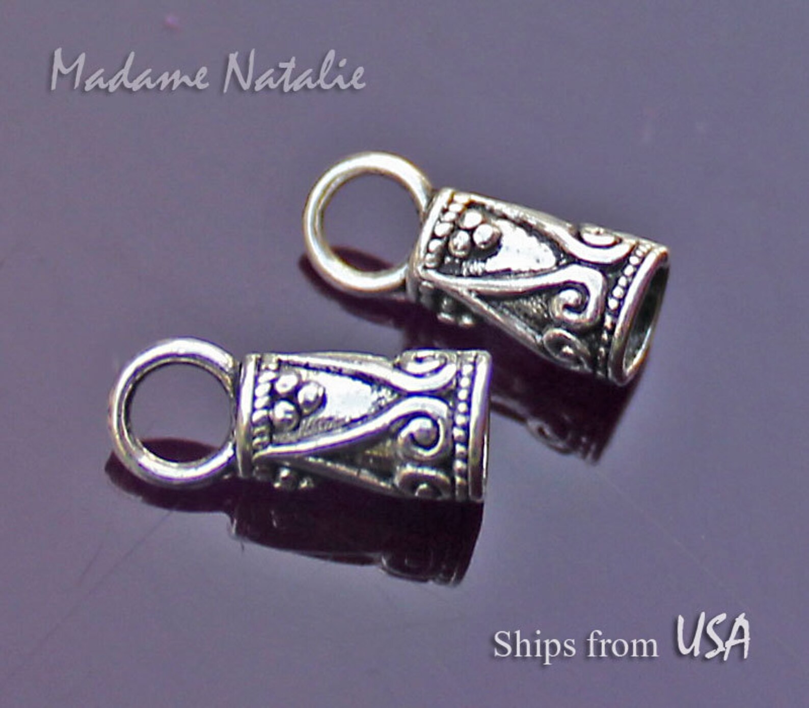 End Caps Bead Stopper 10 Pc. Fit 3mm Cord Bracelet Etsy