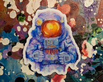 Watercolor Astronaut Sticker
