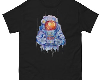 Blue Watercolor Astronaut Tee