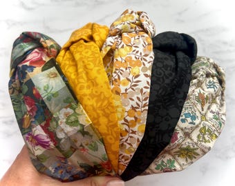 Liberty Knotted Hair bands, easy to wear Hair Accessory for Autumn.