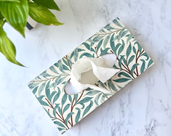William Morris Tissue Box Cover, structured tissue box holder, dressing table decor, William morris gift, self care.
