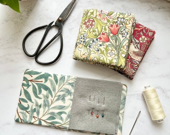 William Morris Fabric Needle Case, Sewing Needle Book