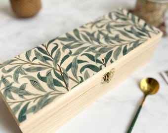 William Morris Wooden Tea Caddy Gift Box
