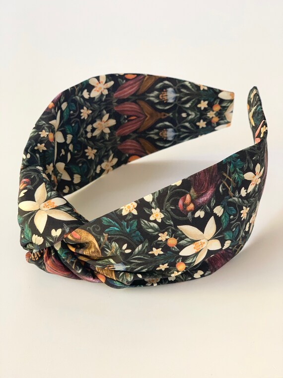 Liberty Print Alice Band, Top Knot hair band, Turban Alice Band, Liberty Forbidden Fruits, Liberty Hair Band