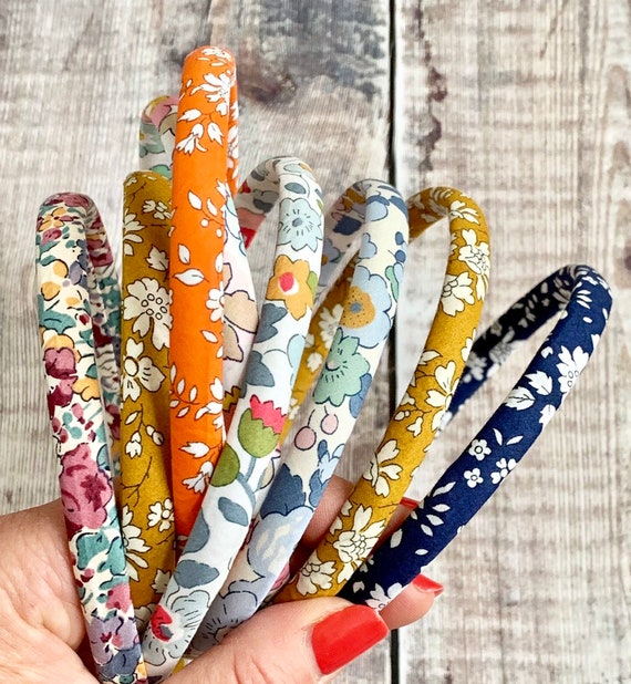 Liberty Print Alice Band, floral hair accessory, scrunchie, Alice Band , Mustard Capel, Floral Alice Band, Liberty Hair Band