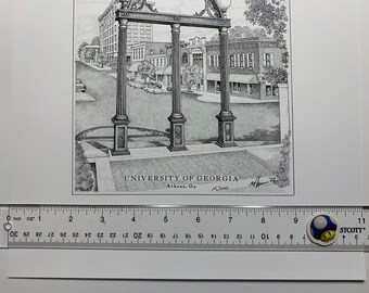 The Abstract Arch University Of Georgia U G A Art Art Print