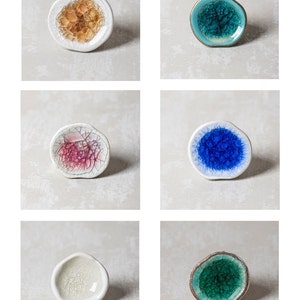 Decorative Set of 2,4,6,8,10,12,14 Handmade Glass Ceramic Multicolor Kitchen Cabinet Drawer Knob