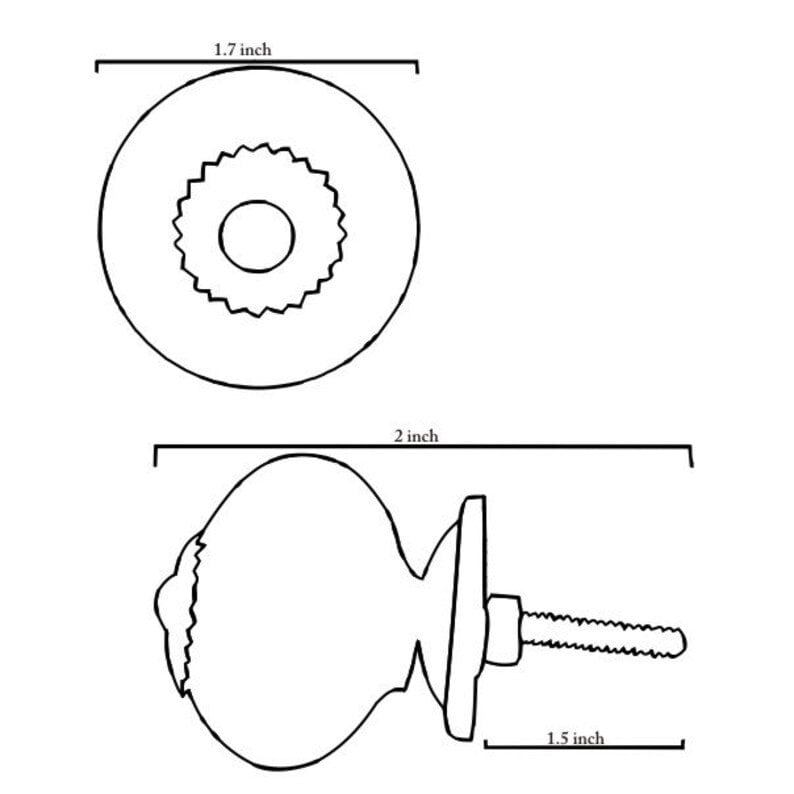 Pomos de cajón de cerámica surtidos hechos a mano: decoración rústica multicolor mixta imagen 2