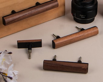 Rustic Mango Wood Cabinet Handles: Handmade Wooden Pulls