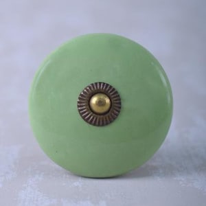 Sea Green Door Cabinet Knobs (Sold in Sets)