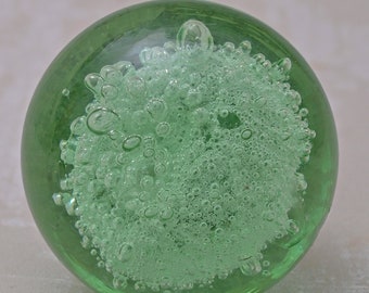 Aqua Sea Green Glassware Bubble Cabinet Knob Set - Unique Home Decor, Vintage Style Hardware & Furniture Accents