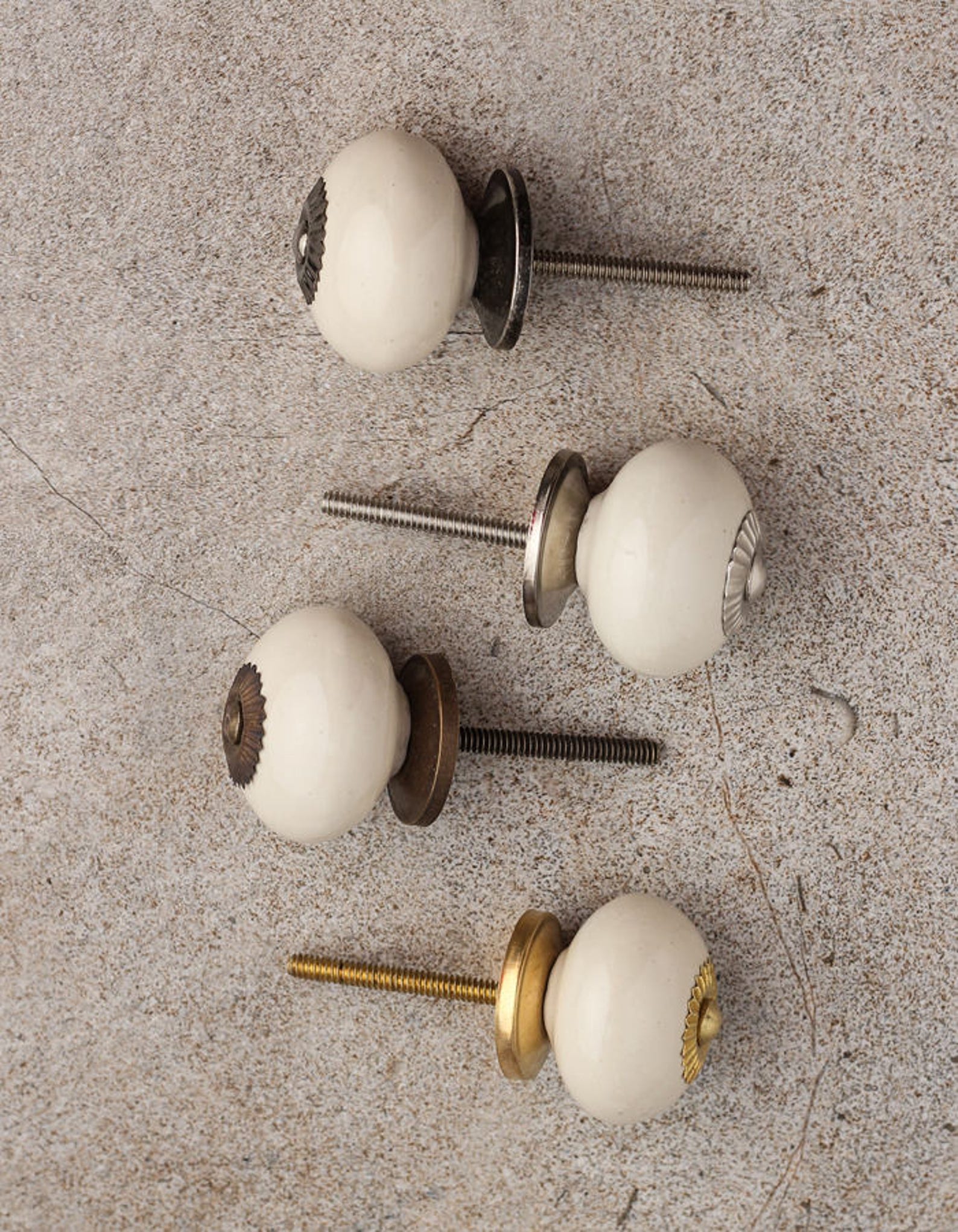 Cream Colored Knobs sold in Sets Etsy