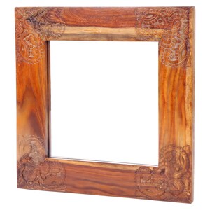 Rectangle Shape Wooden Mirror, Handmade Mirror, Rustic Mirror, Wall Hanging Mirror, Home Decor Mirror, Farmhouse Bathroom Mirror