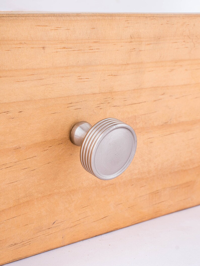 Solid Round Brass Knobs Drawer Knob Pulls Handles Cabinet Door Knob Handle Pull (Sold in Sets) image 1